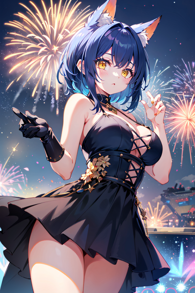 妖狐の少女のキメ！