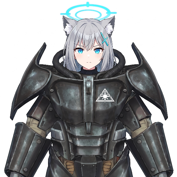 X-02PAを着るシロコ(ブルアカ)