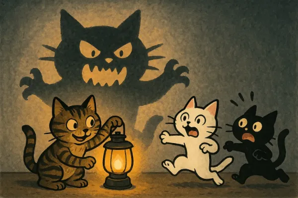 何故びっくりしてるにゃ?