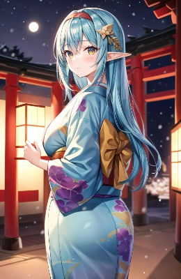 和服エルフちゃん
