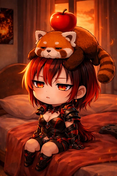 りんご on head 琥珀 on head 燐那