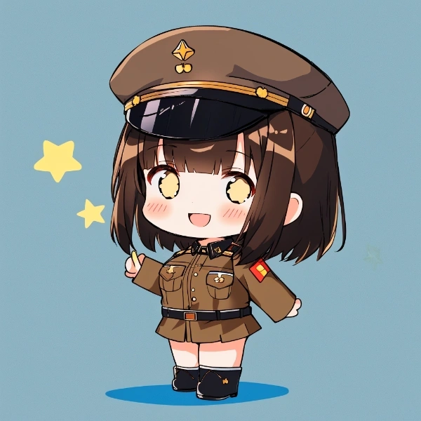 軍服の女の子