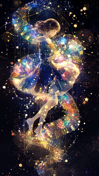 暗闇を彩る宇宙模様