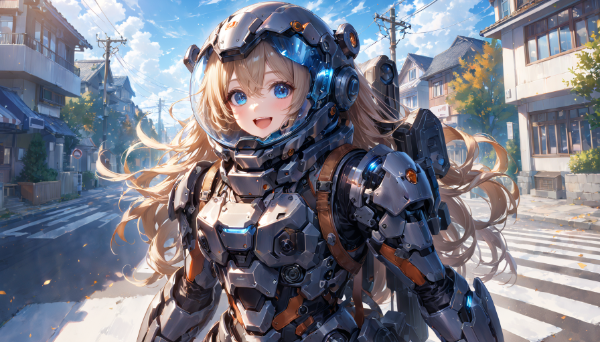 ブロンドソロ・スーツでお出掛け