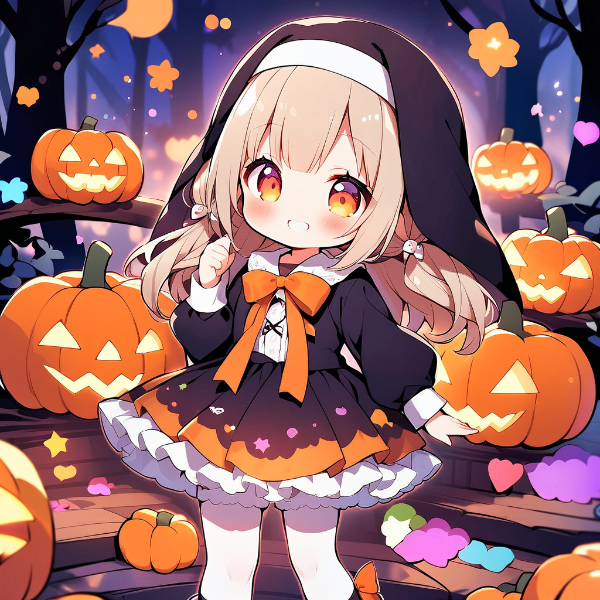 ハロウィーンのシスターちゃん