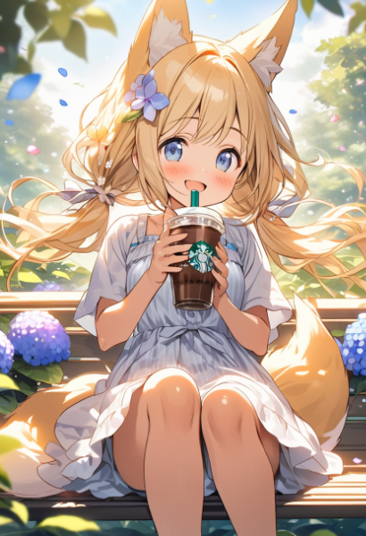 あじさい園でひとやすみ