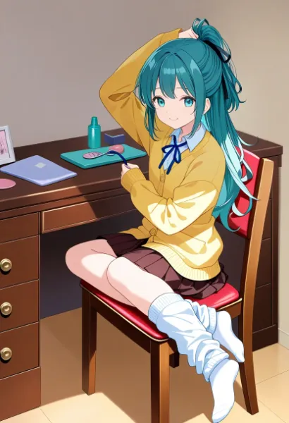 常磐アクア（お題：リボン#4）