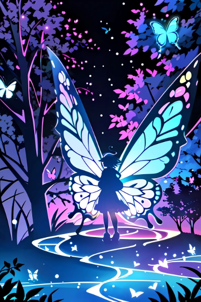 Night × butterflies