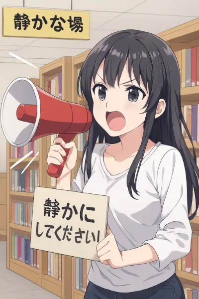 図書館で静寂を叫ぶ