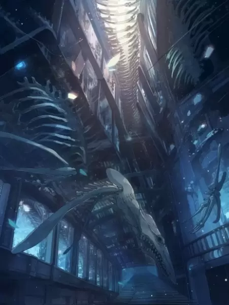 渡り廊下に鯨が泳ぐ