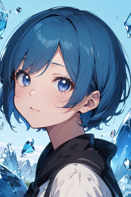 blue  hair