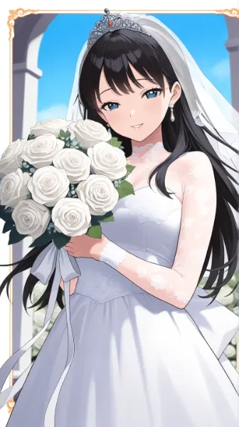 リボンブーケと花嫁