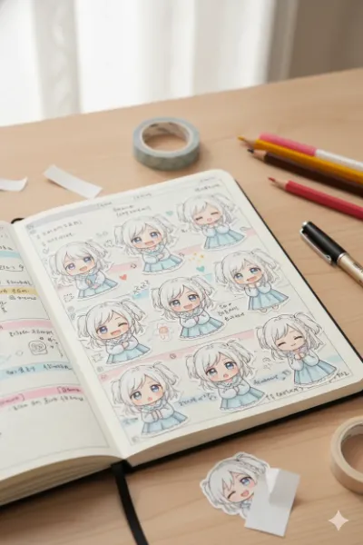 手帳ステッカー