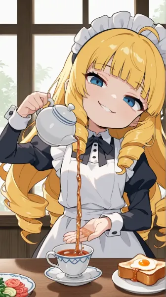 モーニングセット(ゆで卵抜き)ですわ！