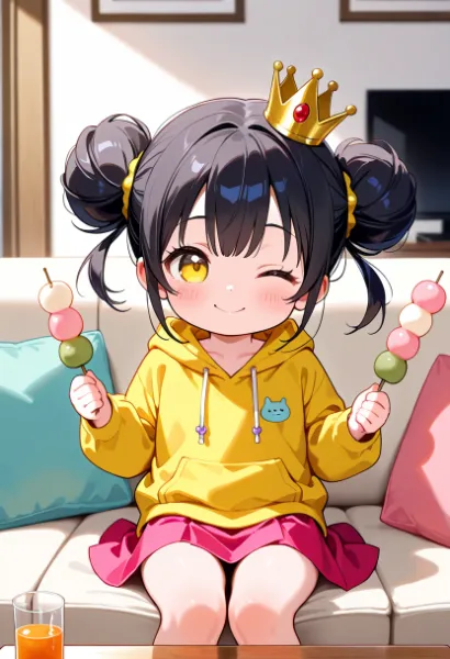 今日のおやつはお団子～♪