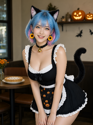 雫ちゃん💧ハロウィン猫耳メイド