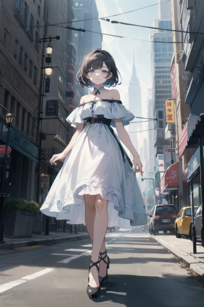 今日はドレスでお出かけです