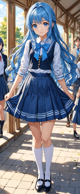 青髪さんの学園生活