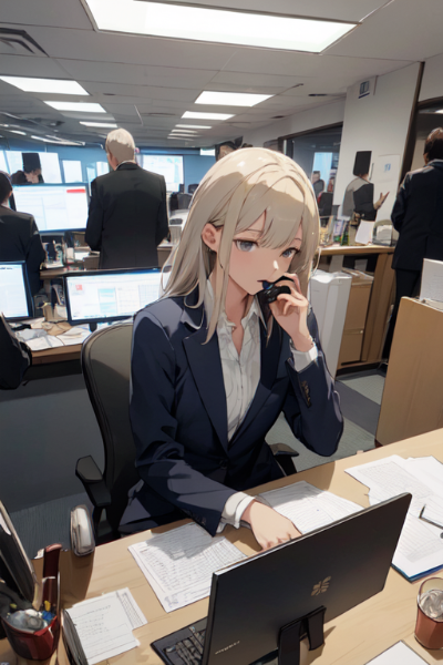 『はい、GAFAM新宿ブランチです』　『…□☆○✖️…』