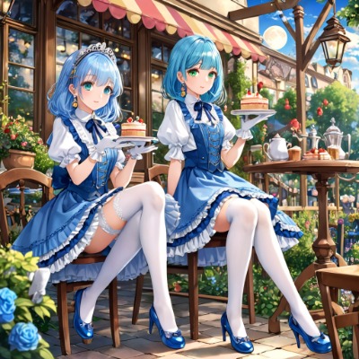 お昼のカフェ