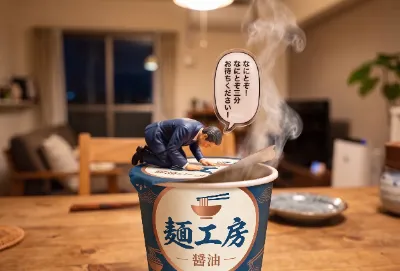 【カップヌードル】焼き土下座リーマンぬーどるストッパーフィギュア