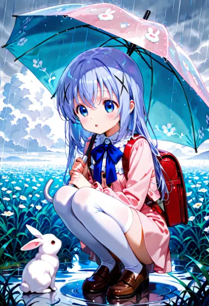 ウサギさんに出会いました