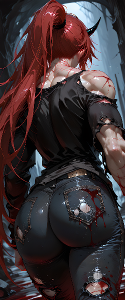 戦う女の桃尻