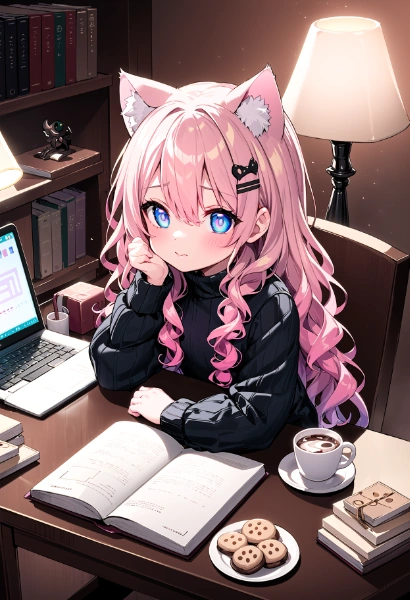 ホットココアとクッキー