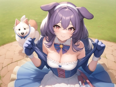 犬と美女