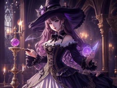 魔法を使う魔女