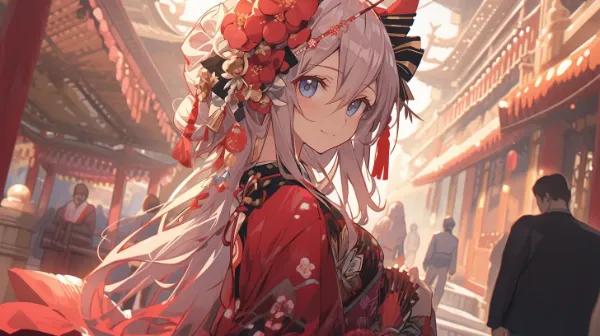 祭りの宵に舞う狐の姫