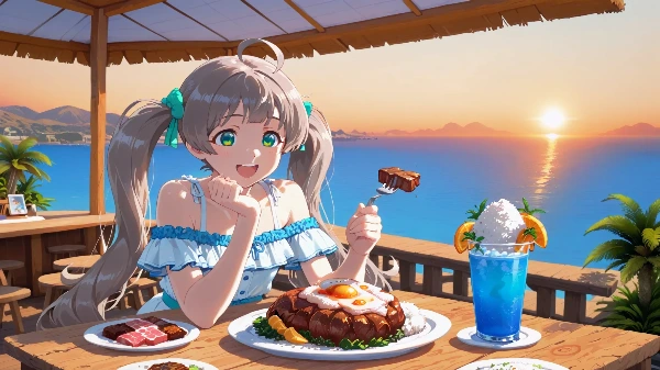 目玉焼きの載ったロコモコのような何か