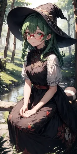 緑髪のお姉さん