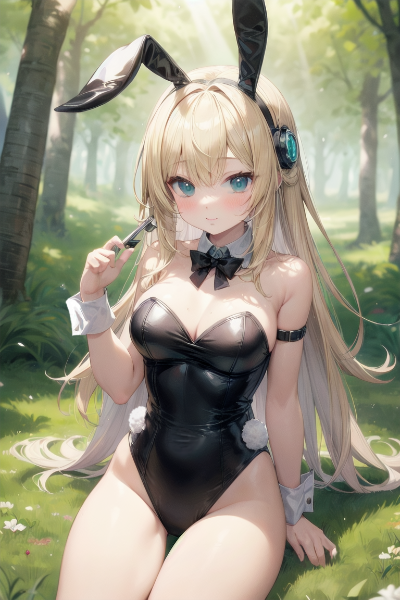 バニーさん、ちょっと休憩。