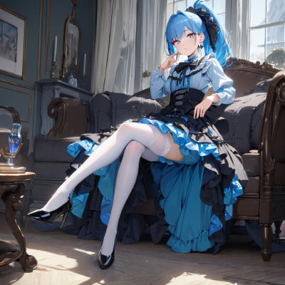 素敵な青髪さん