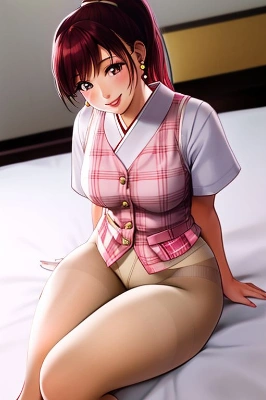 アニメ調　パンストOLさん