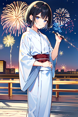 浴衣姿の男の子