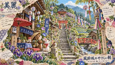風鈴坂で出会う優しい旅仲間