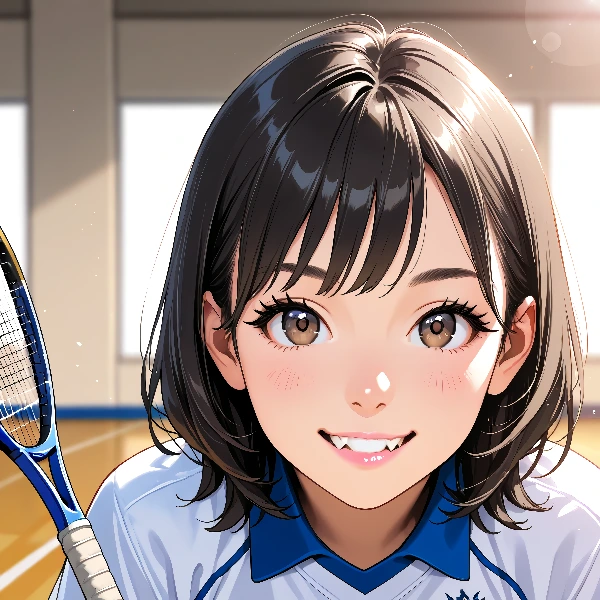 バドミントン少女