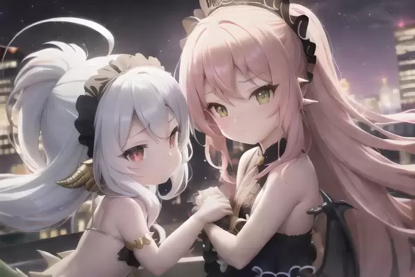 ドラゴン娘と悪魔娘