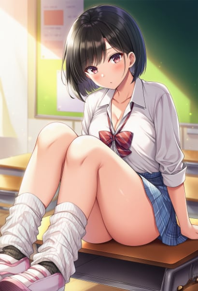 ルーズソックスの女子高生