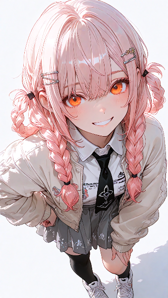 ピンク髪の少女の甘い誘惑(久々のうちの子)