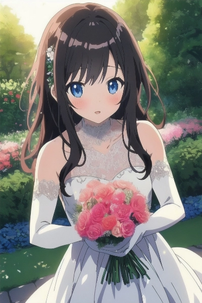 黒髪美少女の花嫁: 庭園の誓い