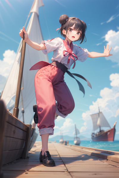 リボンをしたうちの娘たち（ロリカンフー少女）其之二