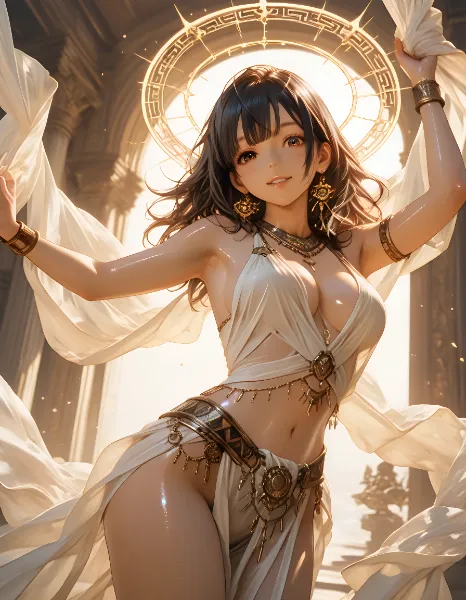 光に舞う女神