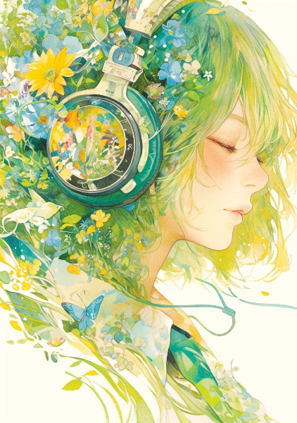 ヘッドホンキャラクターデザイン🎧