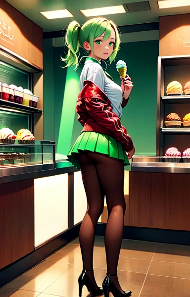 チョコミント系ガール