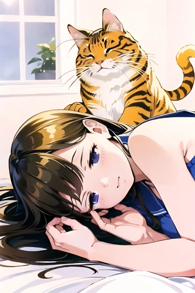 「はよ起きろ、飯よこさんかい😾」