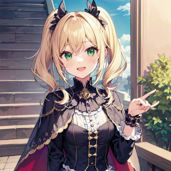 黒ゴシックの金髪少女