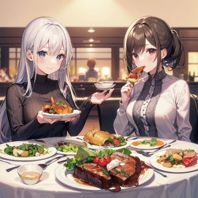 皿いっぱいの肉料理に